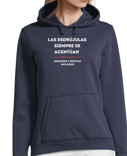 Sudadera Con Capucha Para Mujer Esdrújulas blanco laTostadora - latostadora.com - Modalova