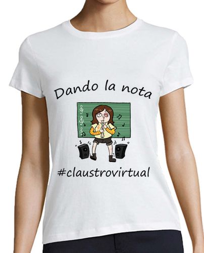 Camiseta mujer musica negro - latostadora.com - Modalova