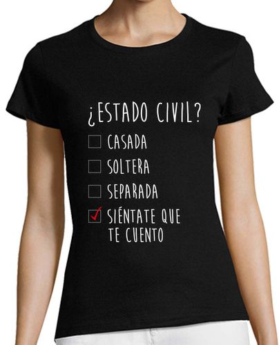 Camiseta mujer Estado Civil 2 - Mujer laTostadora - latostadora.com - Modalova