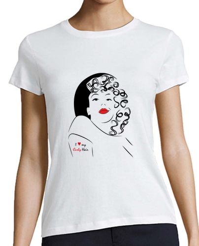 Camiseta mujer Camiseta de mujer manga corta Curly Girl - latostadora.com - Modalova