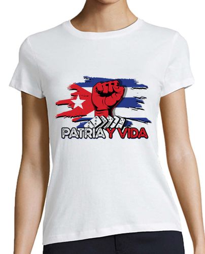 Camiseta mujer patria y vida cubano cubana pride - latostadora.com - Modalova