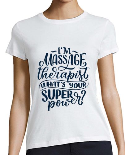Camiseta mujer masajista superpotencia - latostadora.com - Modalova