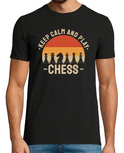 Camiseta Hombre Manga Corta Keep Calm and play Chess laTostadora - latostadora.com - Modalova