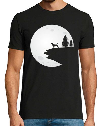 Camiseta perro beagle bajo la luna llena - latostadora.com - Modalova