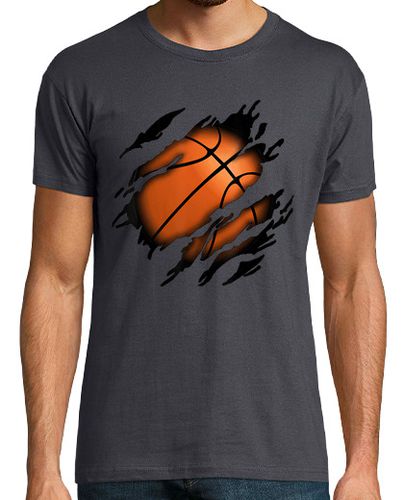 Camiseta Rasgado Camiseta Balón Baloncesto Basketball Deporte NBA Basket - latostadora.com - Modalova