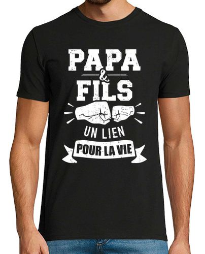 Camiseta papa et fils un lien pour la vie - latostadora.com - Modalova