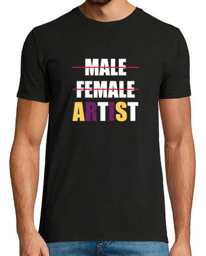 Camiseta Agender Flag LGBT Artist Non Binary laTostadora - latostadora.com - Modalova