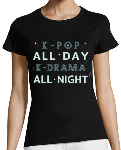 Camiseta mujer k pop todo el día - latostadora.com - Modalova