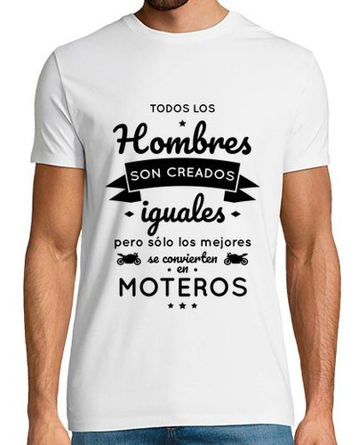 Camiseta Hombres iguales mejores moteros - latostadora.com - Modalova