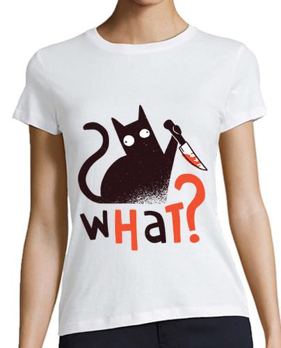 Camiseta mujer gato asesino gracioso - latostadora.com - Modalova