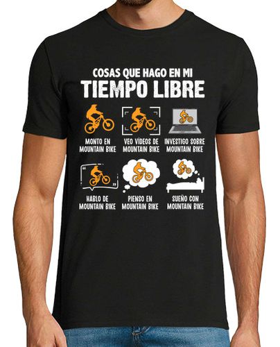 Camiseta Me Encantan las Bicicletas Mountain Bik - latostadora.com - Modalova