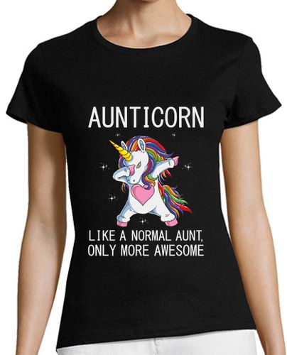 Camiseta Mujer Manga Corta aunticorn como una tía normal solo que laTostadora - latostadora.com - Modalova