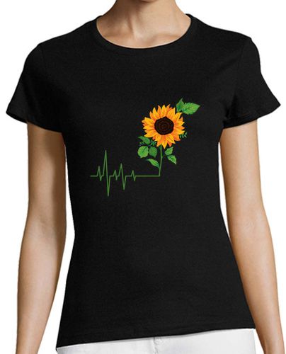 Camiseta Mujer Manga Corta regalo de flor de girasol laTostadora - latostadora.com - Modalova