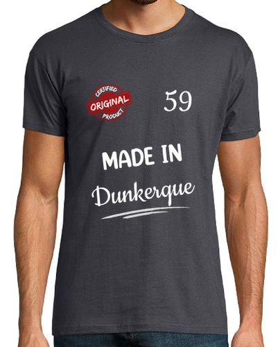 Camiseta hecho en Dunkerque - latostadora.com - Modalova
