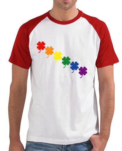 Camiseta Hombre Estilo Béisbol Trébol de cuatro hojas lgbt laTostadora - latostadora.com - Modalova