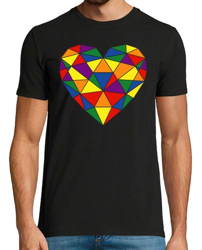 Camiseta Corazón poligonal lgbt - latostadora.com - Modalova