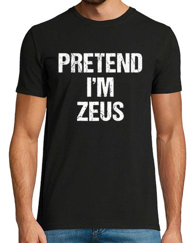 Camiseta fingir que soy zeus disfraz dios griego producto de la fiesta de halloween laTostadora - latostadora.com - Modalova