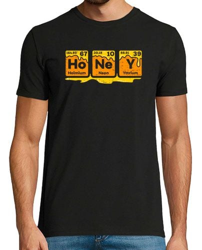 Camiseta Hombre Manga Corta miel tabla periódica apicultor colmenas de abejas idea de regalo producto de ciencia laTostadora - latostadora.com - Modalova