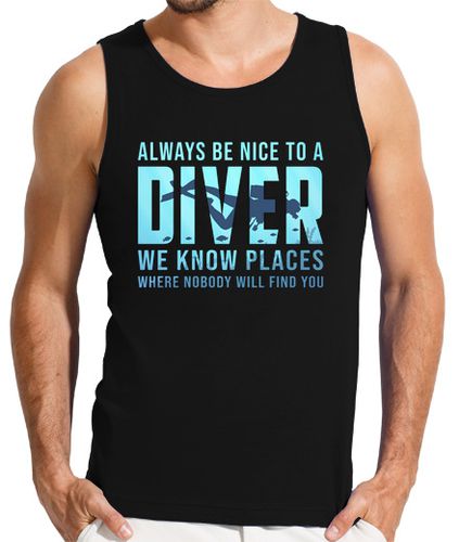 Camiseta Hombre Sin Mangas buceo buceo buzo bucear graciosas mar laTostadora - latostadora.com - Modalova