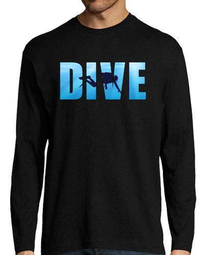 Camiseta Hombre Manga Larga buceo buceo buceador gracioso mar laTostadora - latostadora.com - Modalova