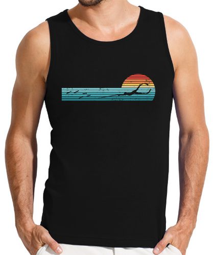 Camiseta Hombre Sin Mangas pesca submarina retro vintage puesta de laTostadora - latostadora.com - Modalova