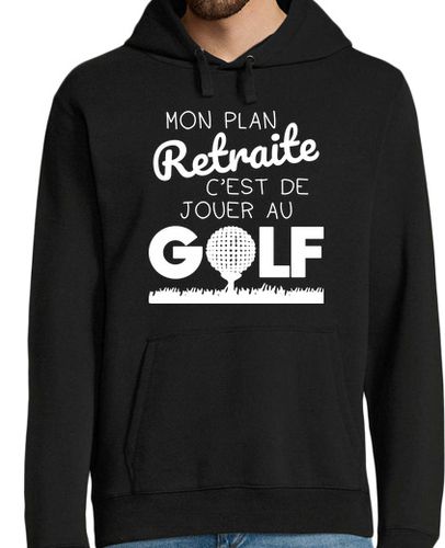 Sudadera Con Capucha Para Hombre mi plan de jubilación jugando al golf laTostadora - latostadora.com - Modalova