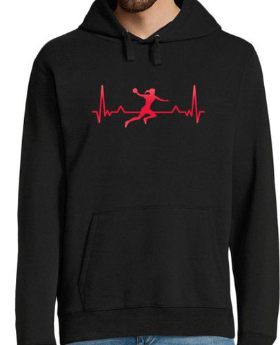 Sudadera Con Capucha Para Hombre balonmano latido del corazón deportes r laTostadora - latostadora.com - Modalova