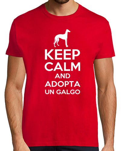 Camiseta Camiseta Keep calm and adopta un galgo - latostadora.com - Modalova