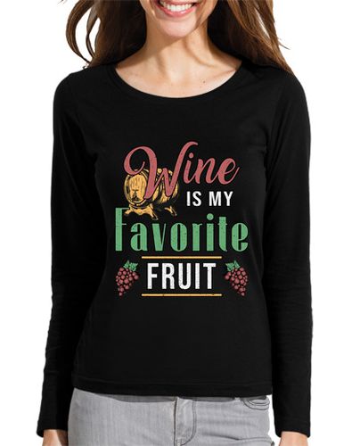 Camiseta mujer el vino es mi fruta favorita amante del vino tinto - latostadora.com - Modalova