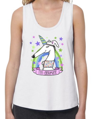 Camiseta mujer Galgo unicornio - latostadora.com - Modalova