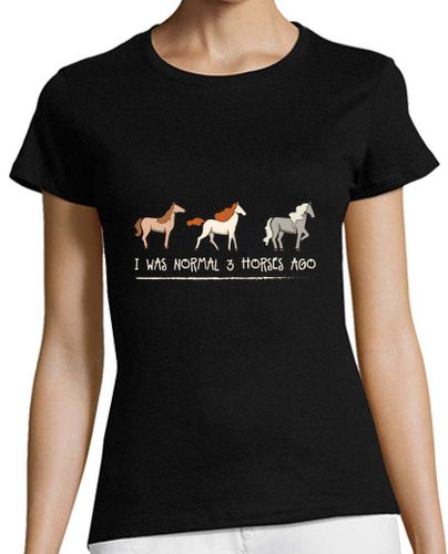 Camiseta mujer yo era normal hace tres caballos caball - latostadora.com - Modalova