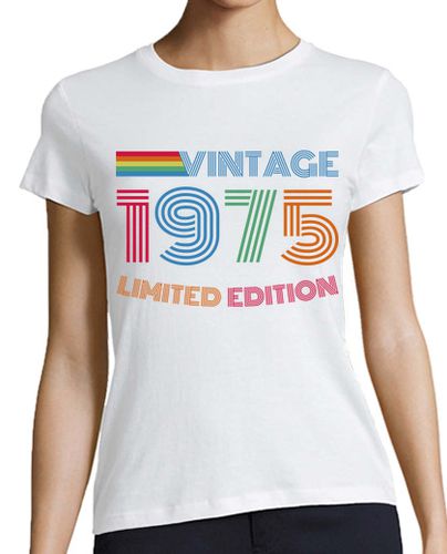 Camiseta mujer edición limitada vintage 1975 - latostadora.com - Modalova