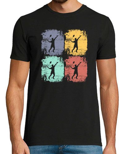 Camiseta Hombre Manga Corta jugador de bádminton retro laTostadora - latostadora.com - Modalova