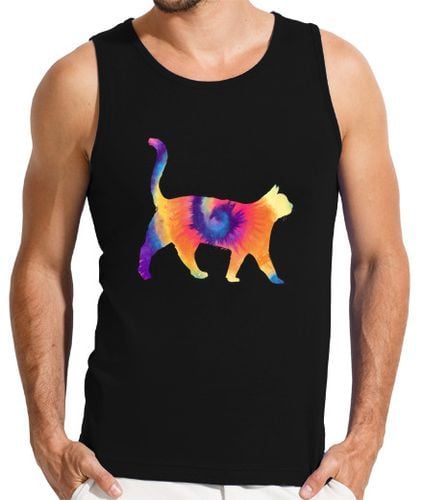 Camiseta Hombre Sin Mangas arcoiris gato laTostadora - latostadora.com - Modalova