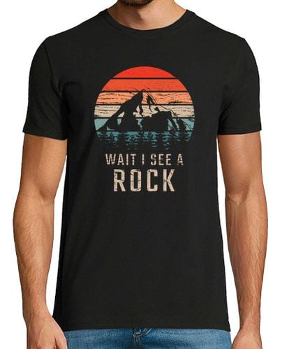 Camiseta Hombre Manga Corta Wait I See A Rock for a Geologist laTostadora - latostadora.com - Modalova