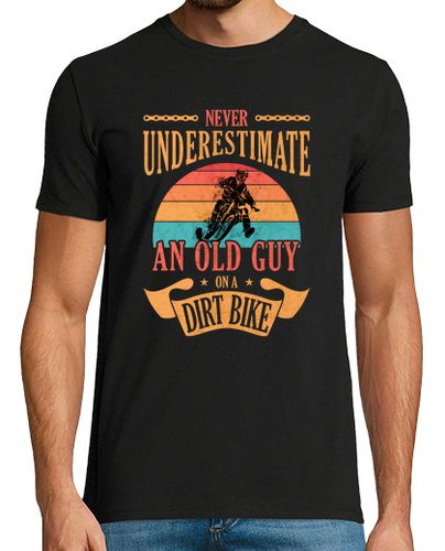 Camiseta viejo en un moto de cross motocross - latostadora.com - Modalova