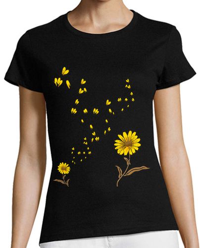 Camiseta Mujer Manga Corta sol flor flor girasol laTostadora - latostadora.com - Modalova