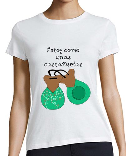 Camiseta mujer Estoy como unas castañuelas - latostadora.com - Modalova