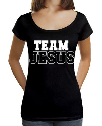 Camiseta Mujer Cuello Ancho Loose Fit equipo jesús regalo para cristianos laTostadora - latostadora.com - Modalova