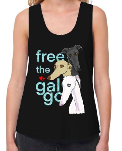 Camiseta mujer Free the galgo, tres galgos laTostadora - latostadora.com - Modalova