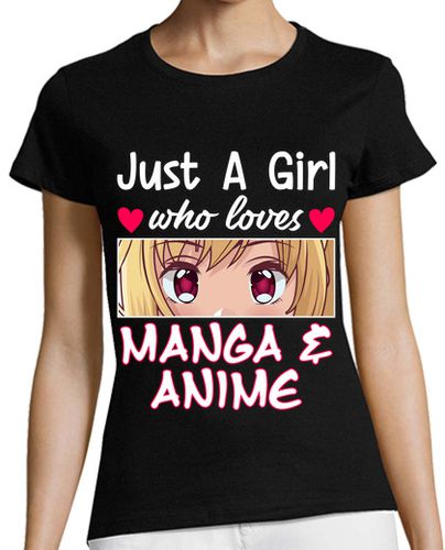 Camiseta mujer solo una chica que ama el anime manga - latostadora.com - Modalova