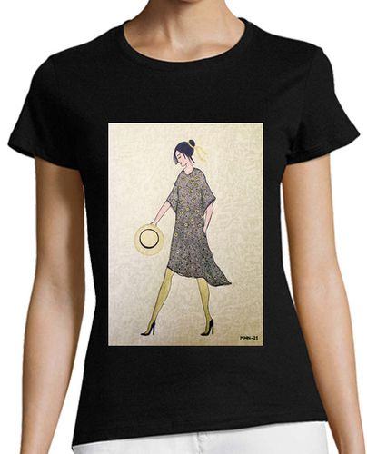 Camiseta mujer 4 Mujer, manga corta, negra, algodón orgánico - latostadora.com - Modalova