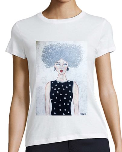 Camiseta mujer 7 Mujer, manga corta, blanca, algodón orgánico - latostadora.com - Modalova