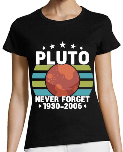 Camiseta Mujer Manga Corta plutón humor ciencia espacio laTostadora - latostadora.com - Modalova