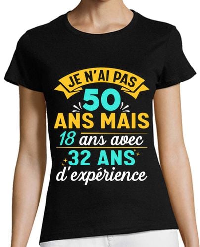 Camiseta Mujer Manga Corta 50 cumpleaños regalo divertido 50 años laTostadora - latostadora.com - Modalova