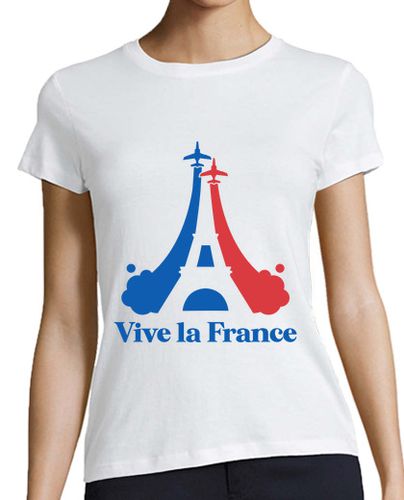 Camiseta mujer viva francia orgullosa bandera francesa - latostadora.com - Modalova