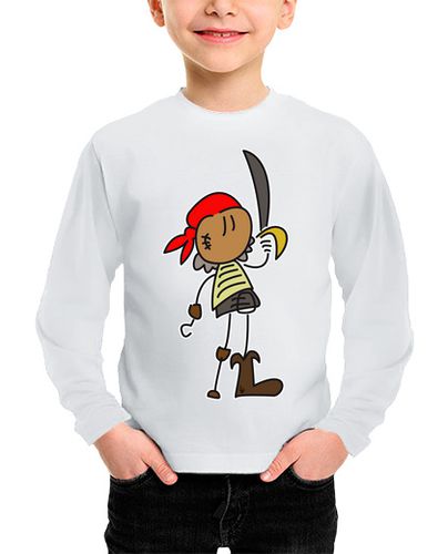 Camiseta Niño Manga Larga Pirata garfio laTostadora - latostadora.com - Modalova