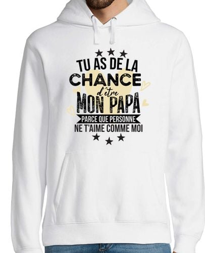 Sudadera Con Capucha Para Hombre regalo del día del padre afortunado pap laTostadora - latostadora.com - Modalova