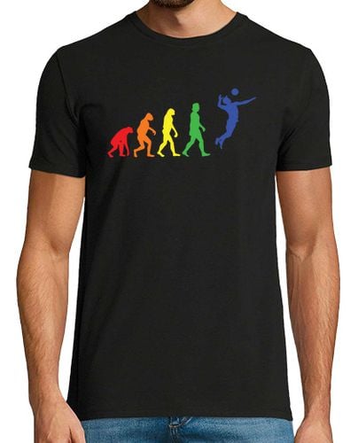 Camiseta Hombre Manga Corta evolución del voleibol de colores laTostadora - latostadora.com - Modalova