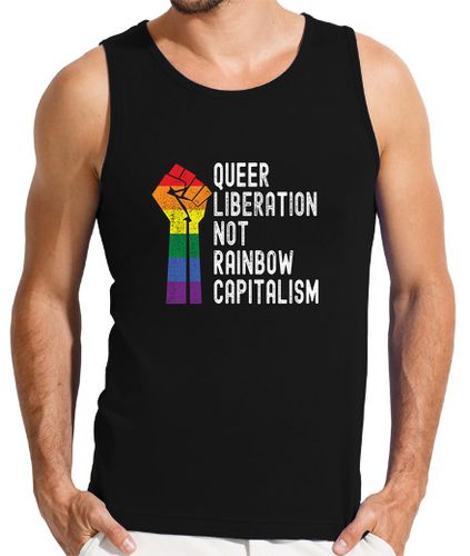 Camiseta Hombre Sin Mangas liberación queer no capitalismo arcoíri laTostadora - latostadora.com - Modalova